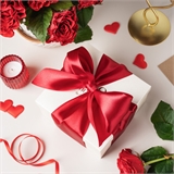 Сердце в двухэтажной коробке с драже и набором конфет 10793