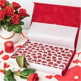 Набор красных сердец в бархатной коробке 10795