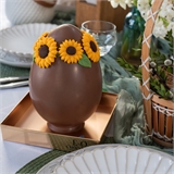 Большое шоколадное яйцо-киндер с подсолнухами 10810